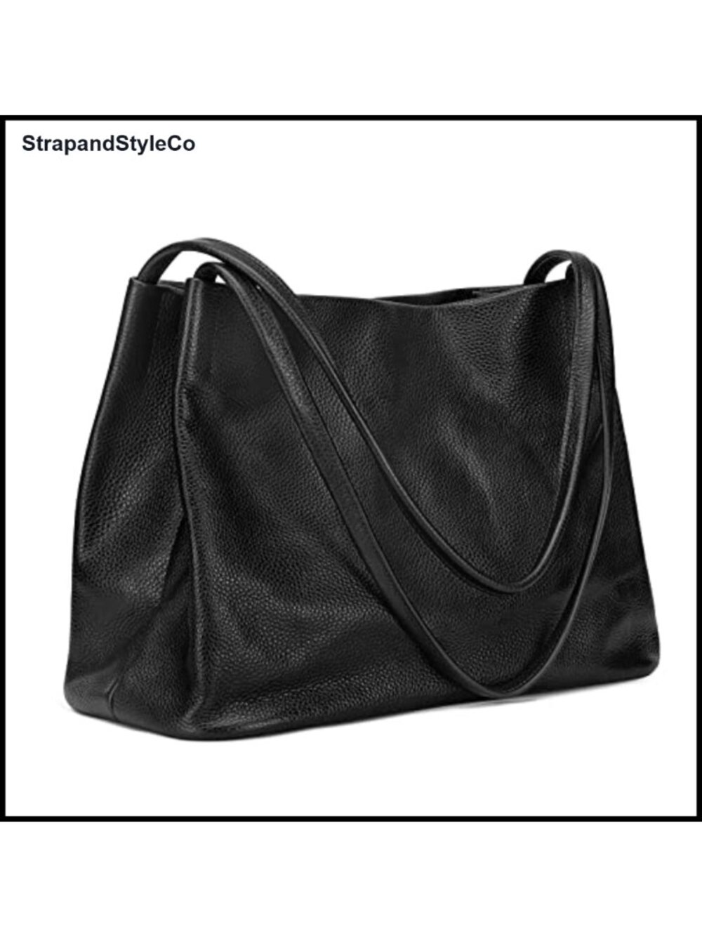 Top Grain Pebbled Cowhide Leather Tote Hobo Shoulder Bag